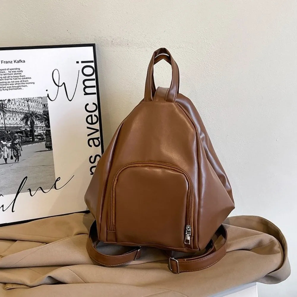 Sac Hobo couleur unie à bandoulière simple en cuir- OFFRE SPÉCIAL !