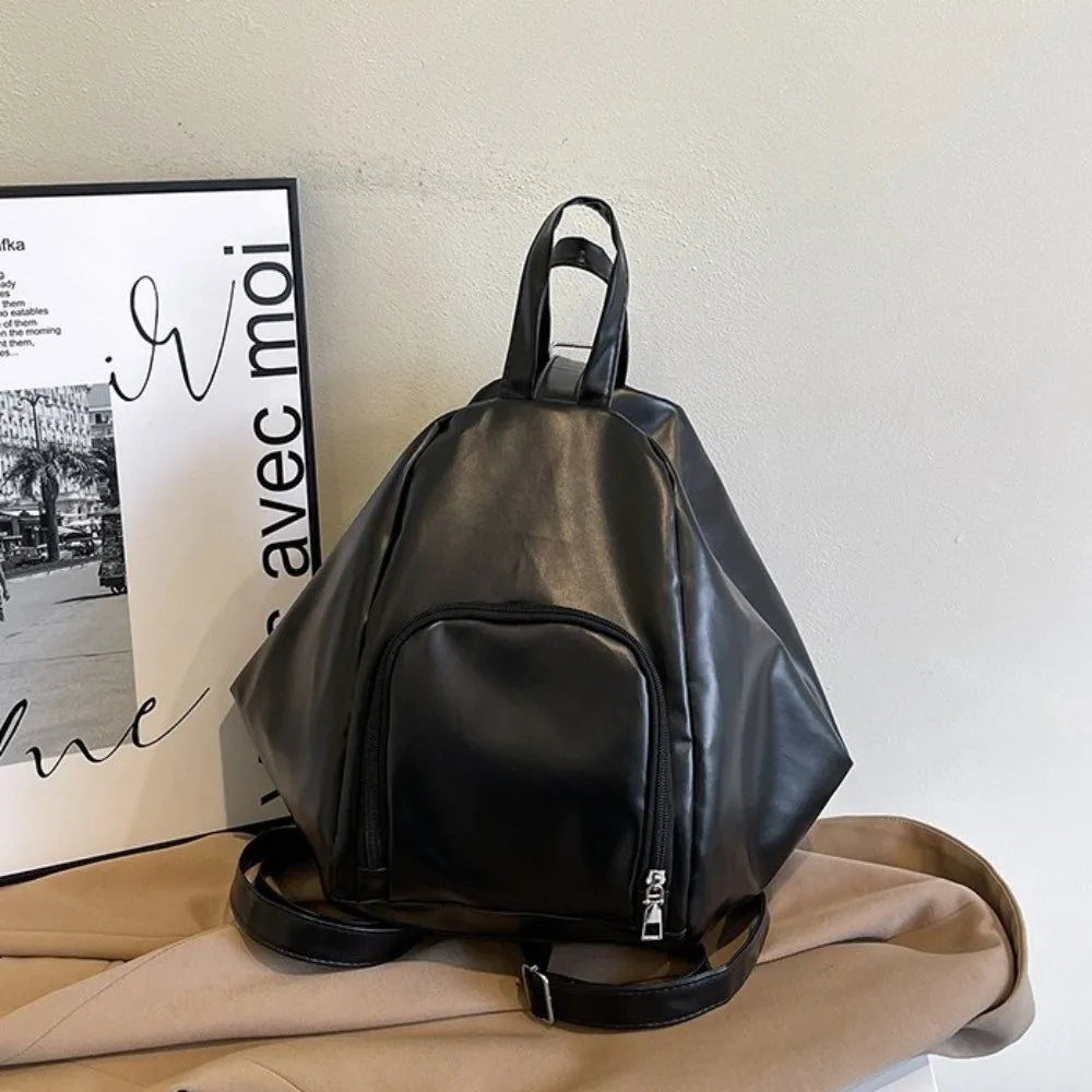 Sac Hobo couleur unie à bandoulière simple en cuir- OFFRE SPÉCIAL !