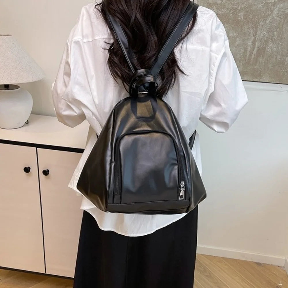 Sac Hobo couleur unie à bandoulière simple en cuir- OFFRE SPÉCIAL !