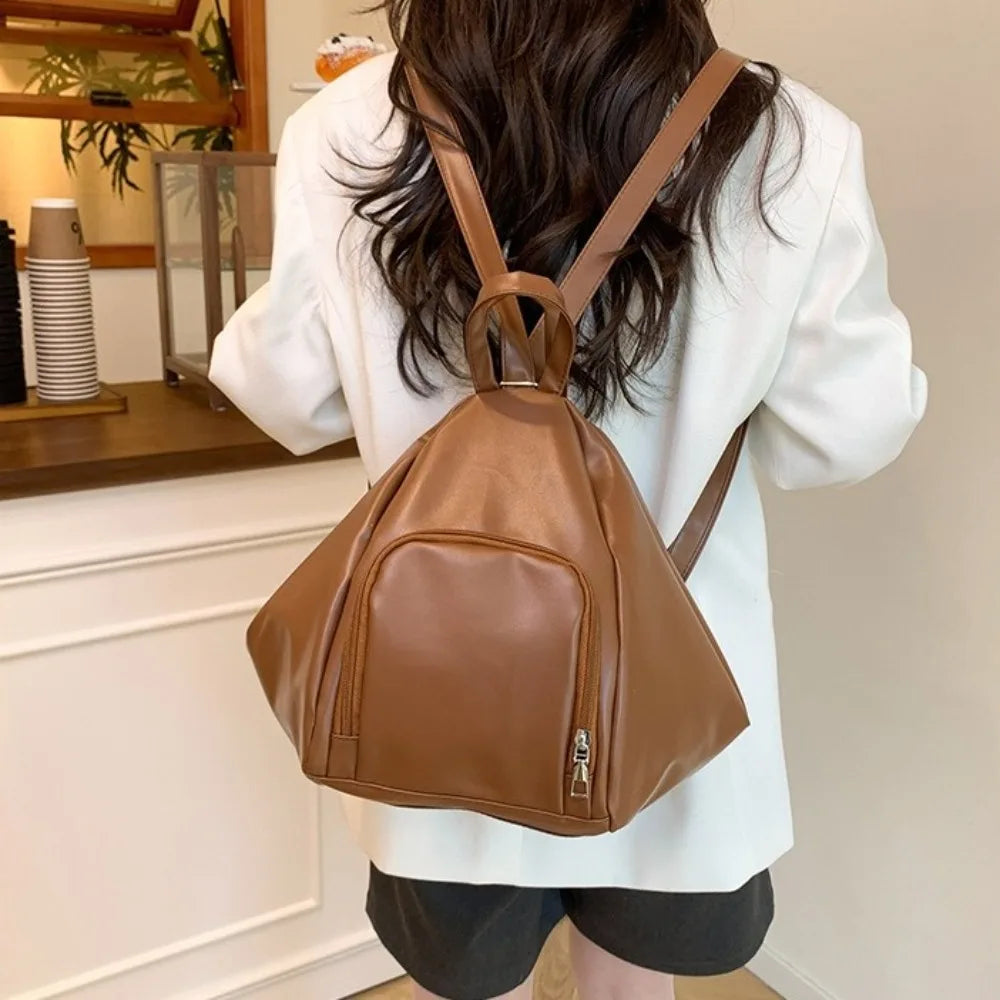 Sac Hobo couleur unie à bandoulière simple en cuir- OFFRE SPÉCIAL !